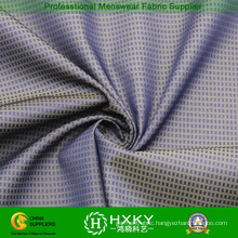 Phantom Checks Dobby Polyester Fabric with Cation Fiber for Jacket